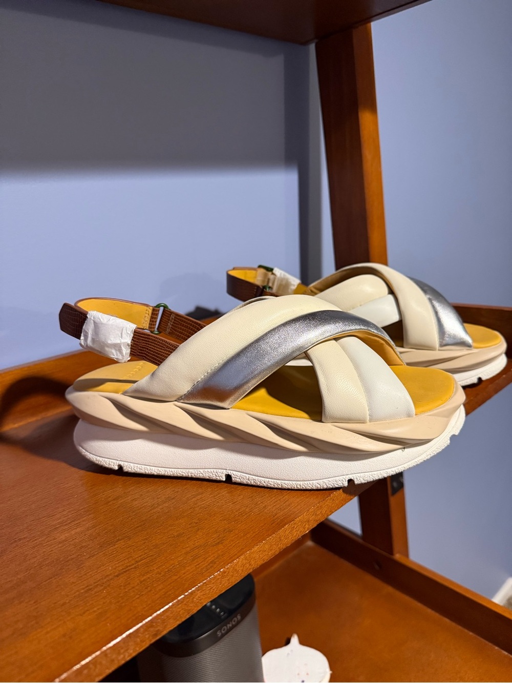 4CCCCEES, Mellow Mela Sandal. NWOT IN BOX.